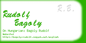 rudolf bagoly business card